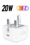 Type C Fast Charger PD 20W Power Adapter for iPhone 13 12 11 14 Series Plug PD Power Adapter Wall P