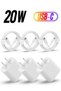USB C Charger iPhone Charger Fast Charging【MFi Certified】3Pack 20W Type C Wall Charger Block with 6