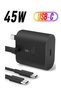45W USB C Charger for Samsung Galaxy S22/S22+/S21/S21 FE/S21 Ultra/S20/A23//A32/A33/A53/A73, Type C