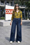 high waist wide-leg non-lycra