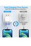 2 Pack USB C Plug for iPhone Charger, Type C Fast Charger Plug and Cable for iPhone Charger Lead an - 4