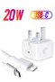 【MFi Certified】 iPhone 20W Charger Plug and 2M USB C to Lightning Cable PD Fast Charger USB C Plug