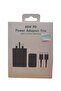 65W GaN PD Fast Charger, 3-Port USB C + USB A Adapter, Dual Laptop Charger for MacBook, iPhone, Sam - 5