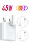 For Samsung 45w Fast Charger Type C Samsung Super Fast Charger 45W with 5FT USB-C Cable*2pcs, Andro