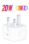 iPhone 20W Fast Charger | USB-C Wall Fast Charger Compatible with iPhone 15/14/13/12/11/SE 2020/XS