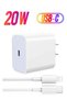 20W USB C PD Charger Plug Power Delivery Type C Adapter Compatible With MacBook Pro/Air, iPad Pro,