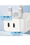 2-Pack 20W USB-C PD Fast Wall Charger – Dual Port Travel Power Adapter with British Plug – Compatib - 4