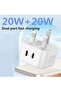 20W Dual Port Fast Charger with USB-C Plug – Compatible with iPhone 15/15 Pro/15 Pro Max/15 Plus/14 - 2