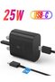25W Samsung Fast Charger Plug and Cable,25W PD USB-C Power Adapter Type C Plug with 2M USB-C Cable