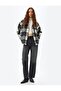 Oversize Lumberjack Shirt with Hood, Classic Collar, Buttoned Pocket Detail (2024 Autumn/Winter)