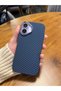 Navy striped original slim carbon phone case compatible with iphone 17