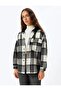 Oversize Lumberjack Shirt with Hood, Classic Collar, Buttoned Pocket Detail (2024 Autumn/Winter) - 2
