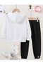 K-Pop Huntrix Printed Girls' Tracksuit Set, 3-Yarn Shardooned Fabric - 3