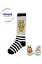 Ugly Toy Patterned Children's Socks 4-Pack Cotton Knee-Length Soft Colorful Comfortable Daily Children's Socks Set - 6
