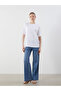 Crew Neck Printed Oversize Women's T-Shirt - 2