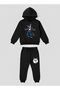 Jax Purple Rabbit Printed Children's 2-Piece Sweatshirt Set