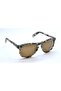 1C 7266 C09 Havana Black White Gray Brown Polarized Round Unisex Sunglasses - 4