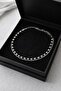 Black Bead Detailed Silver Tone Handmade Choker Necklace - 4