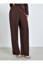 Brown Asymmetric Top and Wide Leg Trousers Co-Ords - 4
