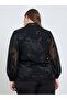 Plus Size Jacquard Evening Shirt - 5