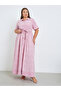 Plus Size Lilac Floral Print Shirt Maxi Dress - 4