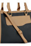 Women Black Block Tote Bag - 5