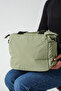Galiviana Khaki Women's Multi-Compartment Waterproof Crinkle Daily Crossbody and Shoulder Bag - 2