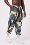 Unisex Street Style Printed Wrinkled Sports Baggy Trousers - 3