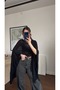 Thin Knitted Cape Blush - 3