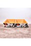 2-Piece Special Design Square Snack Bowl, Bamboo Presentation 8X8X4 cm - 4