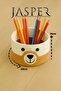 Jute Rope Beige Bear Figured Children's Room Set Concept Basket Organizer Ornament, Toy, Laundry Organizer - 5