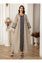 Women Textured Sequin Patch Detail A-Line Jalabiya - 3