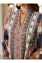 Women Printed V-Neck A-Line Jalabiya - 2