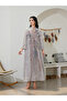 Women Textured Sequin Patch Detail A-Line Jalabiya - 5