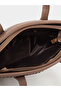 Women Khaki Pleated Tote Bag - 4