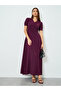 Women Magenta Self-Design Maxi Dress - 3