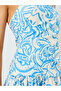 Floral Printed Halter Neck Sleeveless Midi Dress - 4