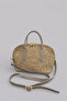 Alin Extra Light Soft Rope Genuine Leather Detailed Straw Women's Hand and Shoulder Bag