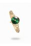 Vintage Style Oval Dial Women Wristwatch Luxury Appearance Jewelry Watch - 3