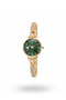 Vintage Style Oval Dial Women Wristwatch Luxury Appearance Jewelry Watch - 2