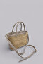 Cera Extra Light Soft Rope and Genuine Leather Detailed Stylish Design Straw Women's Hand and Shoulder Bag
