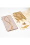 Quran + Prayer Rug + Scarf + Prayer Beads + Zikirmatik + Bookmark Gift Set (Bag Size, Gold) - 2