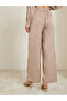 Women Beige Embellished Wide Leg Trousers - 5