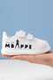 Animated Character Printed Girls' and Boys' Sports Shoes with Velcro Fasteners and White Sneaker Bands - 2