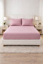 Double Colorist Bed Sheet - Rose - 4