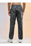 Men Printed Straight Fit Sports Cargo Trackpants - 4