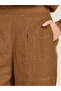 Women Tan Embroidered Wide Leg Trousers - 3