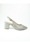 4030 Silver Stone Heeled Evening Dress Women's Shoes - 2