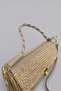 Valerie Extra Light Soft Rope and Genuine Leather Detailed Straw Women's Handbag - 5