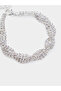 Silver Diamante Necklace and Bracelet with Earrings - 4